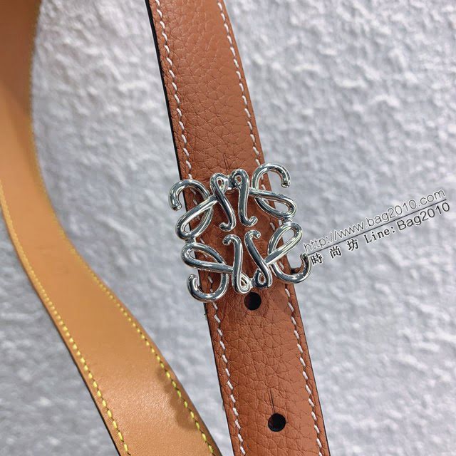 LOEWE女士皮帶 羅意威雙面用粒面小牛皮腰帶  jjp2157